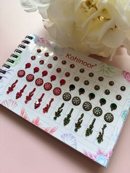 Assorted Designs Antique Stone Five Page 250 Bindi Booklet, 5 of 8