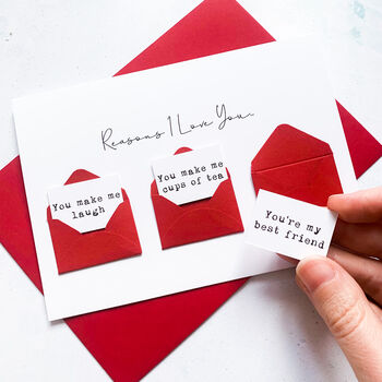 Personalised Reasons I Love You Love Letter Card, 7 of 7