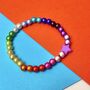 Rainbow Star Bead Bracelet, thumbnail 4 of 8