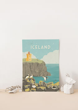 Visit Iceland Travel Poster Art Print, 2 of 8