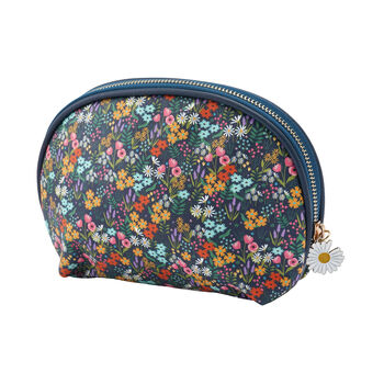 Blue Ditsy Floral Beauty Bag | Floral Print, 3 of 5