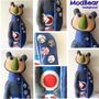 Mod Bear Handmade Decorative Display Doll, thumbnail 1 of 5
