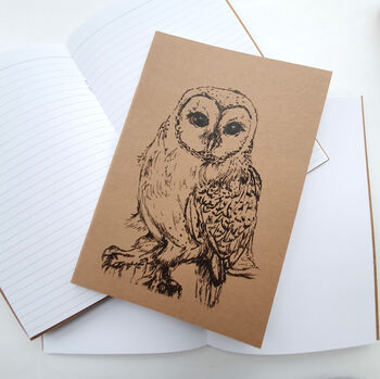A5 Owl Notebook In A Choice Of Plain Or Lined Paper, 12 of 12