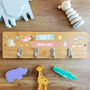 Personalised Unicorn Wall Mounted Coat Hooks For Children's Bedroom, thumbnail 3 of 4