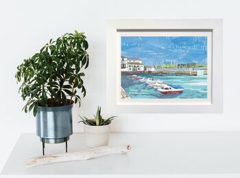 Falmouth Harbour, Cornwall Art, Paper Collage Print, 5 of 6