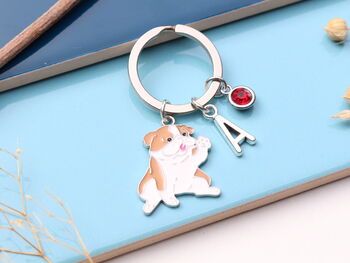 Personalised Bulldog Keyring, 6 of 12