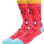 Bring Wine Novelty Fun Socks Size Five To Nine, thumbnail 2 of 5