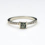 Green Sapphire And Diamond Ring, thumbnail 1 of 4