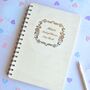 Personalised Wooden Maid Of Honour Notebook, thumbnail 1 of 3