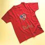 Personalised Liberty Sunburst Heart Sparkly T Shirt, thumbnail 3 of 3