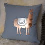 Personalised Rose Gold Llama Cushion, thumbnail 2 of 3