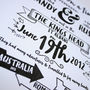 Personalised Typographic Story Of Us Print, thumbnail 7 of 8