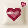 Personalised Home Is Where The Heart Is Cushion, thumbnail 1 of 4