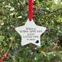 Personalised Christmas Robin Memorial Hanging Ceramic Star, thumbnail 2 of 3