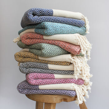Personalised Cotton Throw, Christmas Gift For Family, 3 of 11