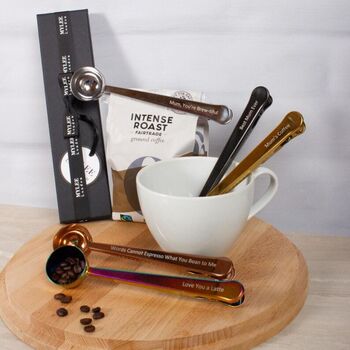 Mother’s Day Engraved Coffee Scoop And Bag Clip, 2 of 11