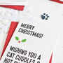 Pack Of Eight Cat Christmas Cards, thumbnail 3 of 5