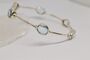Blue Topaz Bracelet, Sterling Silver Bangle Bracelet, thumbnail 2 of 5