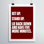 Get Up Stand Up Print, thumbnail 3 of 4