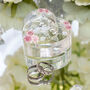 Personalised Flowers Acrylic Heart Wedding Ring Box, thumbnail 1 of 4