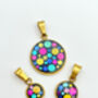 Disco Charm Necklace In Micro, Mini Or Small Size, thumbnail 7 of 11