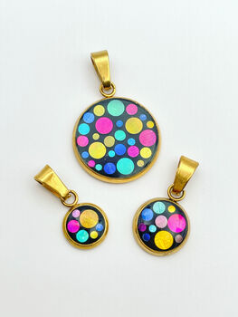 Disco Charm Necklace In Micro, Mini Or Small Size, 7 of 11