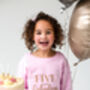 'Fabulous' Birthday Age Embroidered Sweatshirt Available Age One Seven, thumbnail 3 of 7