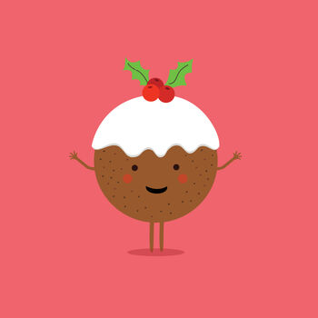 You're My Tasty Little Christmas Pud Christmas Card, 2 of 2