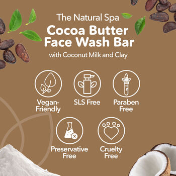 Cocoa Butter Face Wash Bar No Added Fragrance, 5 of 10