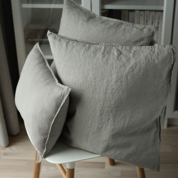 Stone Washed Linen Decorative Cushion Covers, 5 of 12
