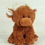 Brown Cow Baby Set, Small + Mini Toy + Rattle + Boxed, thumbnail 3 of 5