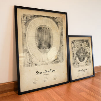 Personalised Vintage Stadium Framed Illustration, 4 of 5