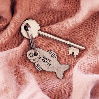 'Sole Mate' Or 'Quite A Catch' Fish Keyring, 5 of 9