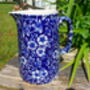 Half Pint Jug In Inglaze Blue Victorian Calico Design, thumbnail 4 of 6