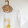 Noodle T Shirt With Ramen Bowl Graphic In Organic Cotton, thumbnail 3 of 6