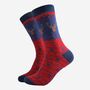 Men's Bamboo Socks Stag Fair Isle Red, thumbnail 2 of 5