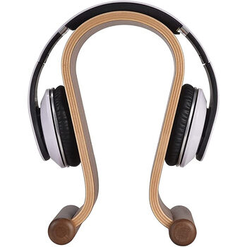 Headsets Stand Wooden Desktop Headphone Hanger Holder, 2 of 3