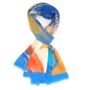 Blue Brushed Feathers Scarf, thumbnail 1 of 5