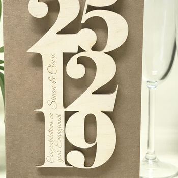 Personalised Your Engagement Date Card, 4 of 8