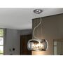 Five Light Round Crystal Ceiling Pendant Chrome, Mirror, thumbnail 1 of 2
