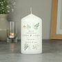 Personalised Christmas As Mr And Mrs Pillar Candle, thumbnail 2 of 3