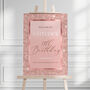 Rose Gold Birthday Welcome Sign, Any Age, thumbnail 4 of 5