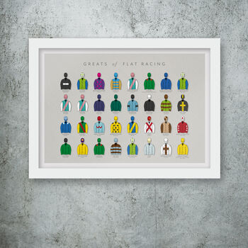Greats Of The Flats Racing Poster Print, 3 of 4