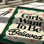 Girls Want To Be Believed Feminist Print, thumbnail 8 of 9