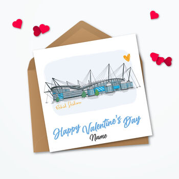Valentines Manchester City Personalised Card, 2 of 5