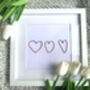 3D Hand Drawn Hearts, thumbnail 2 of 3