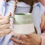 Personalised Teacher Gift Colour Dipped Stoneware Mug, thumbnail 1 of 4