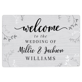 Personalised Welcome Aluminium Sign, 4 of 4