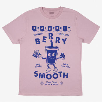 Berry Smooth Men’s Fruit Graphic T Shirt, 3 of 3