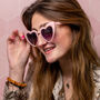 Pink Hen Party Heart Sunglasses, thumbnail 6 of 6